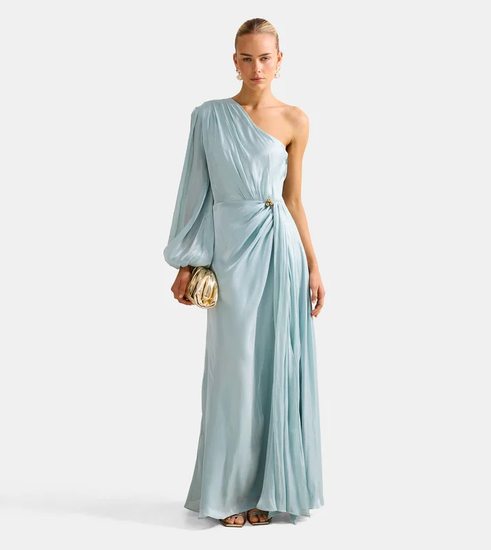 forever new NEVE One Shoulder Draped Evening Dress